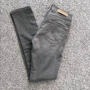 True Religion Gray Halle Skinny Jean
